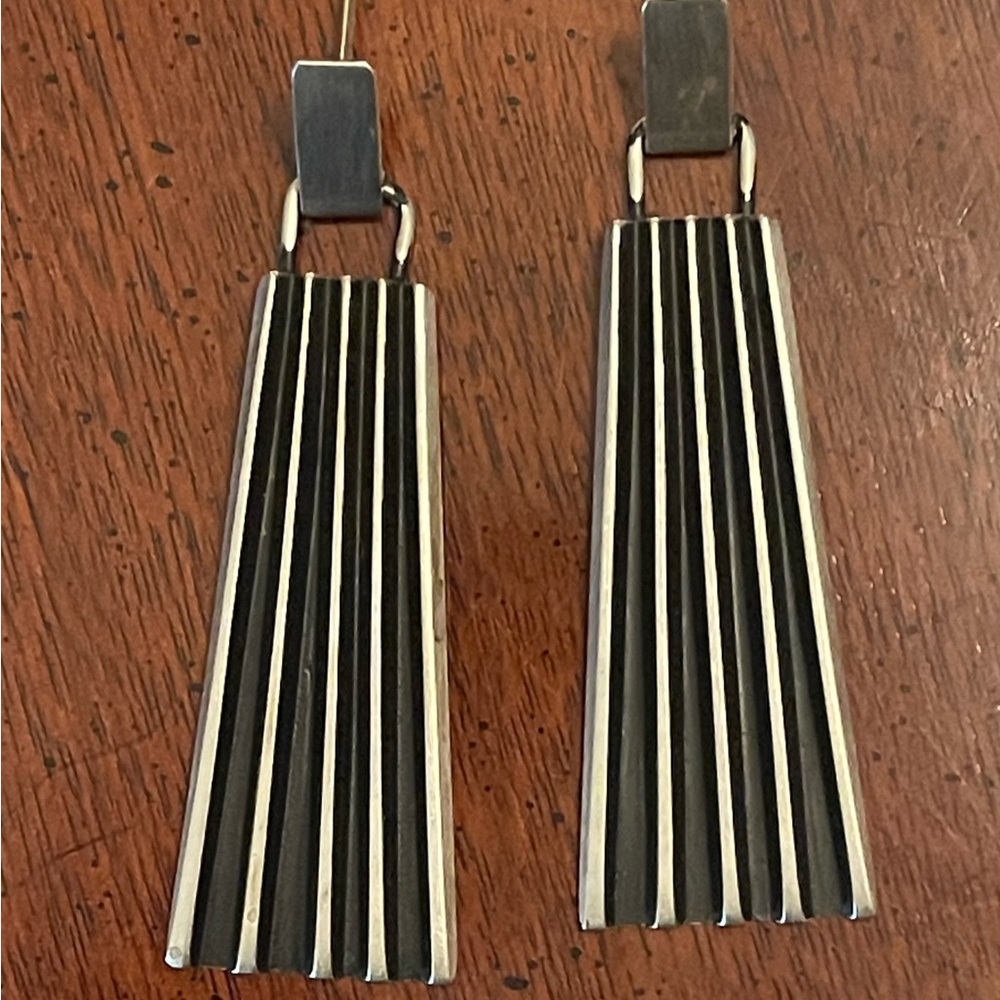 Genuine sterling handcrafted silver earrings